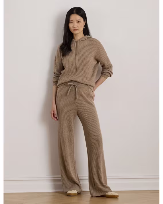 Ralph Lauren Kaburga Örgü Kaşmir Geniş Paça Pantolon