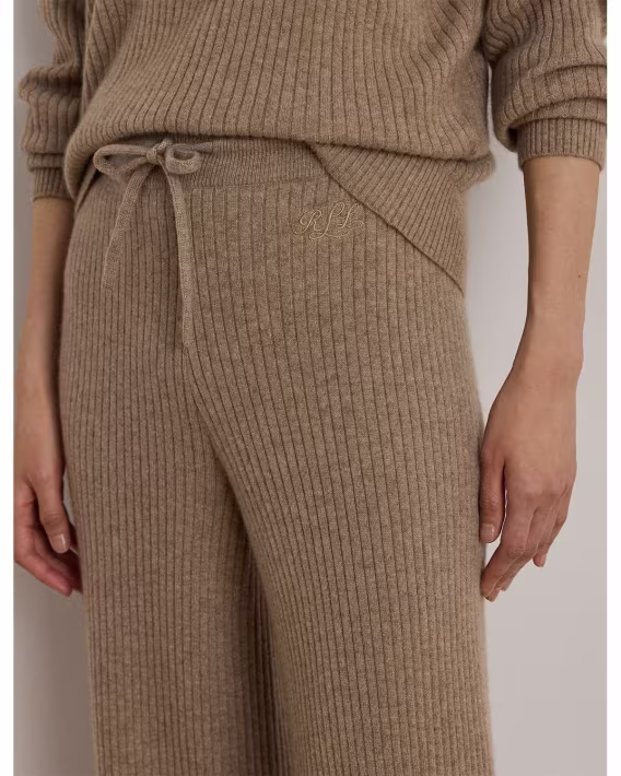 Ralph Lauren Kaburga Örgü Kaşmir Geniş Paça Pantolon