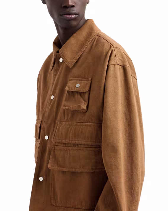 Emporio Armani Erkek Bull Pamuklu Kot Çok Cepli Ceket