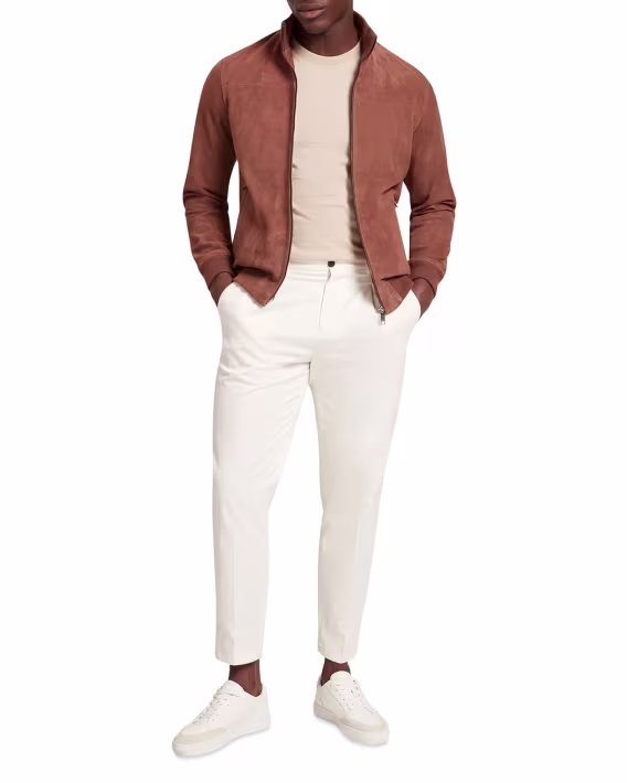 Ted Baker Erkek Peveril Süet Huni Yaka Bomber Ceket