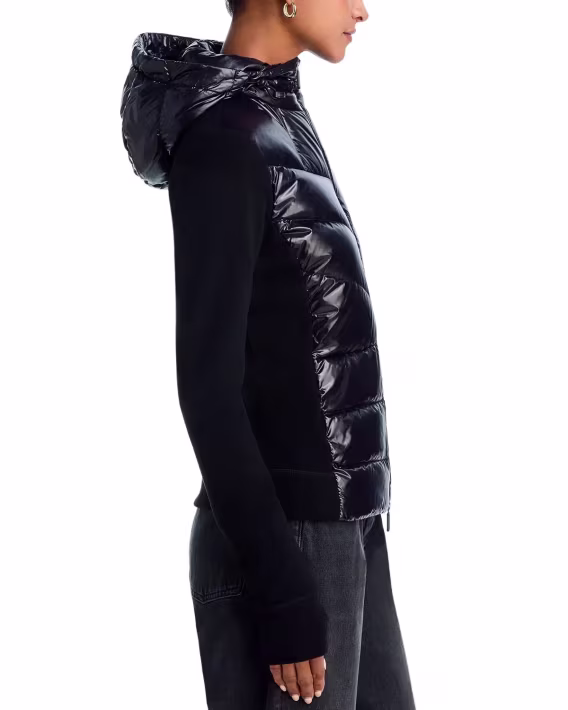 Moncler Kadın Dolgulu Yün Şişme Hırka