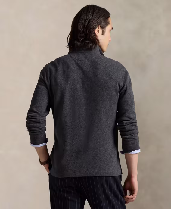 Polo Ralph Lauren Erkek EstateRib Cotton Yarım Fermuarlı Kazak