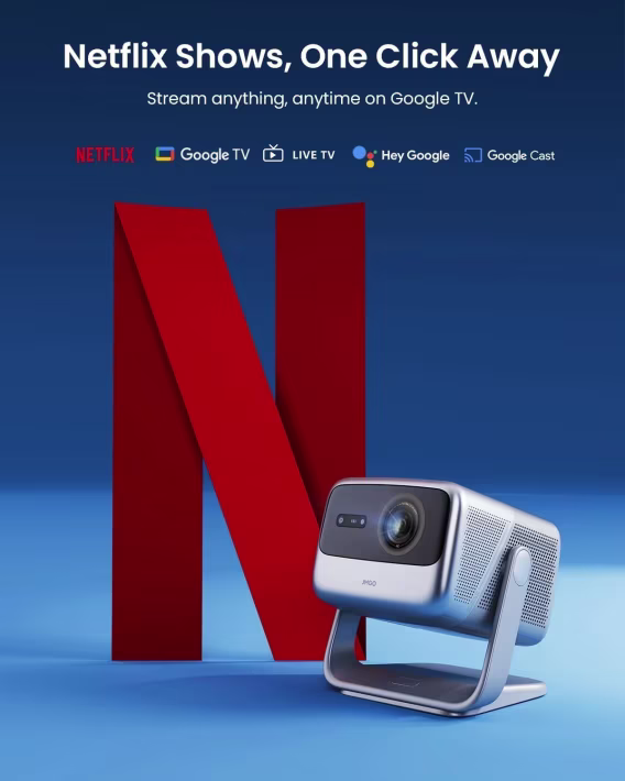 JMGO N1S Pro Üçlü Lazer 4K Projektör, 2250 ISO Lümen