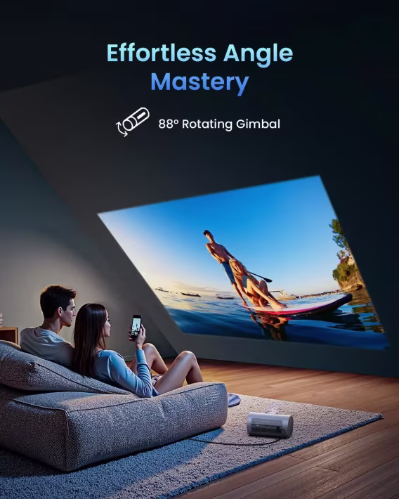 JMGO PicoPlay 1080P Akıllı Mini Projektör, 400 ISO Lümen