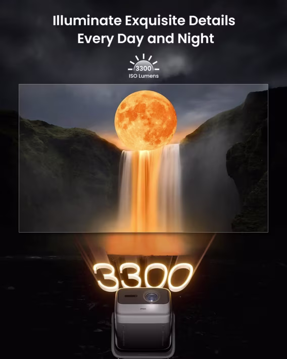JMGO N1S Ultimate Üçlü Lazer 4K Projektör, 3300 ISO Lümen