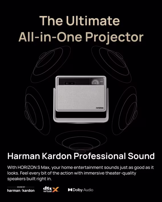 XGIMI Horizon S Max 2024 Yeni 4K Projektör