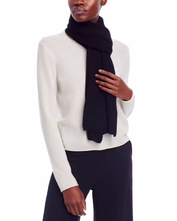 C by Bloomingdale's Cashmere Rib Knit Atkı