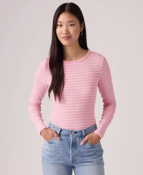 Levi's Kadın Hayes Clara Şerit Uzun Kollu Üst