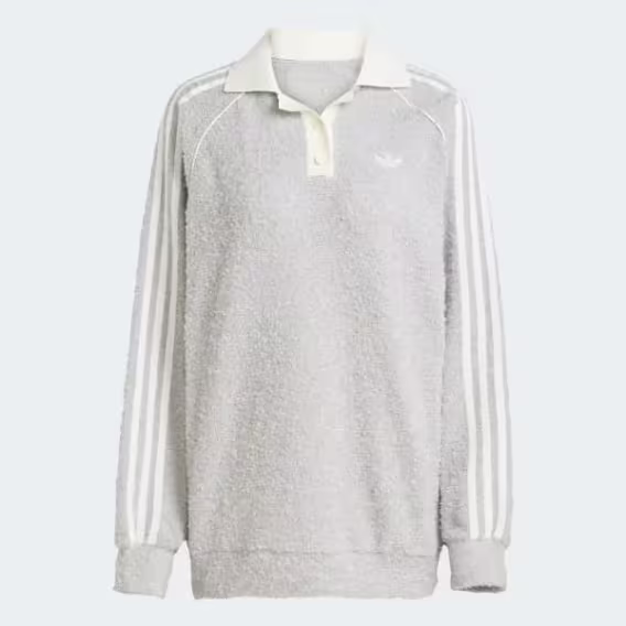 Adidas Originals Kadın Boucle Oversize Polo Yaka Üst