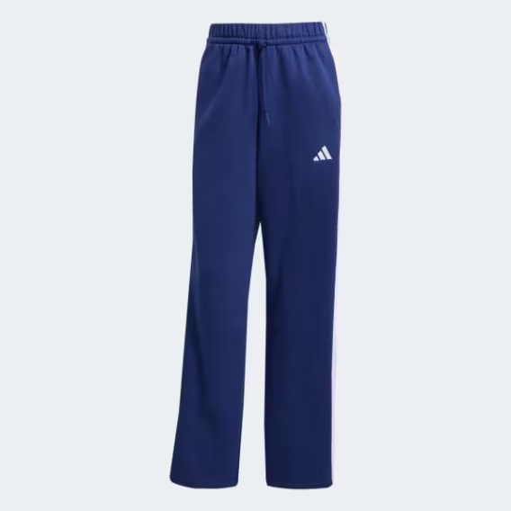 Adidas Kadın Essentials 3 Şeritli Açık Paça Fleece Eşofman Altı