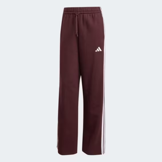 Adidas Kadın Essentials 3 Şeritli Açık Paça Fleece Eşofman Altı