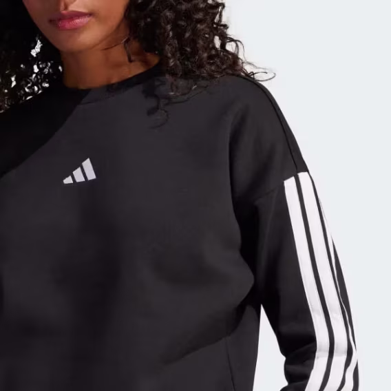 Adidas Kadın Temel 3 Şeritli Polar Sweatshirt