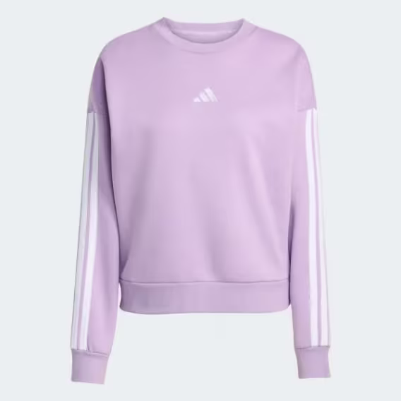 Adidas Kadın Temel 3 Şeritli Polar Sweatshirt