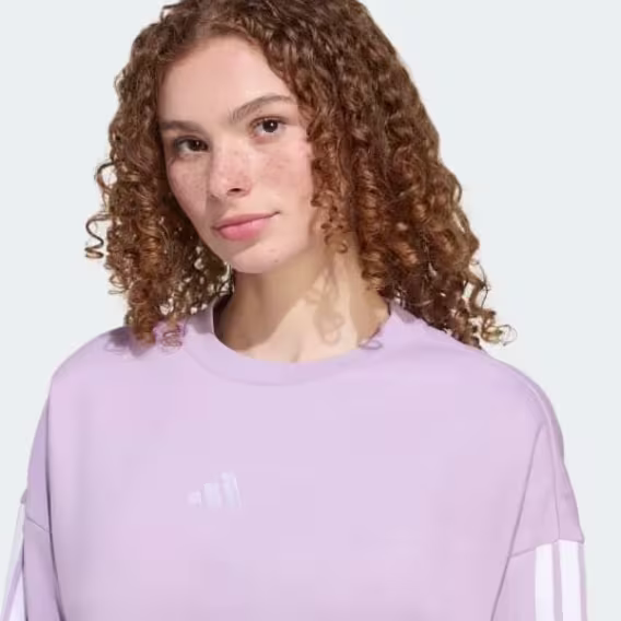Adidas Kadın Temel 3 Şeritli Polar Sweatshirt