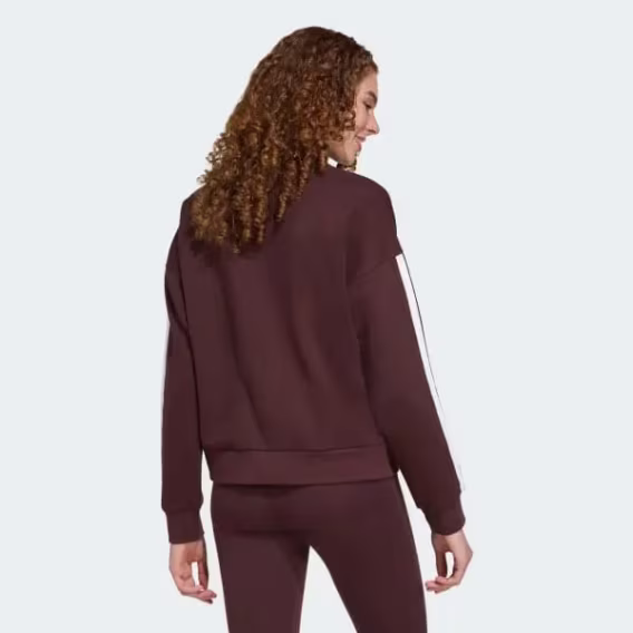 Adidas Kadın Temel 3 Şeritli Polar Sweatshirt