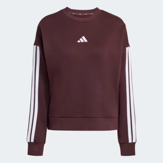 Adidas Kadın Temel 3 Şeritli Polar Sweatshirt