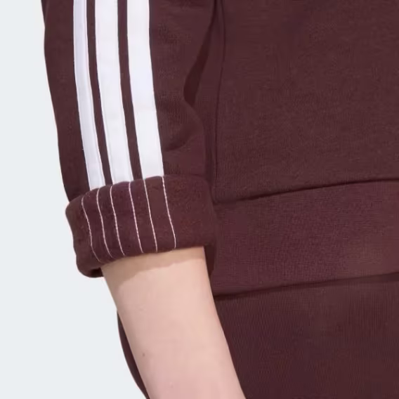 Adidas Kadın Temel 3 Şeritli Polar Sweatshirt
