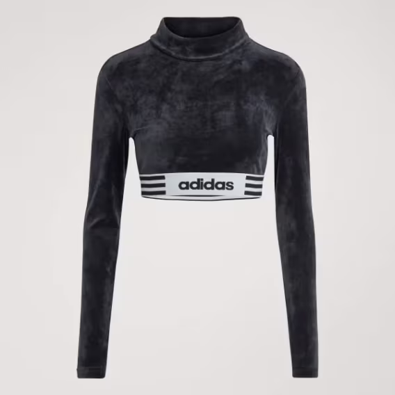 Adidas Kadın Winterized LS Crop Tişört