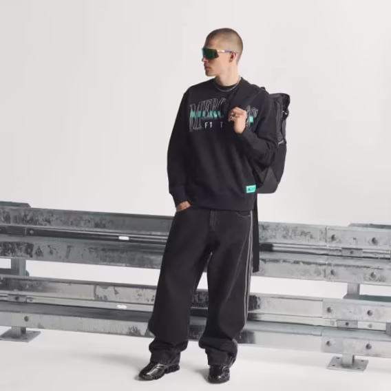 Adidas Erkek Mercedes  AMG Petronas Formula One Team Las Vegas Sweatshirt