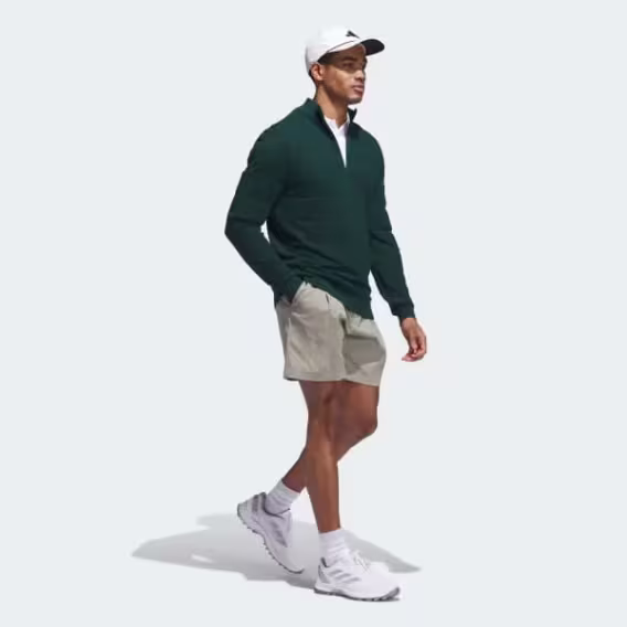 Adidas Erkek Ultimate365 Tour Wind Örgü Çeyrek Fermuarlı Kazak