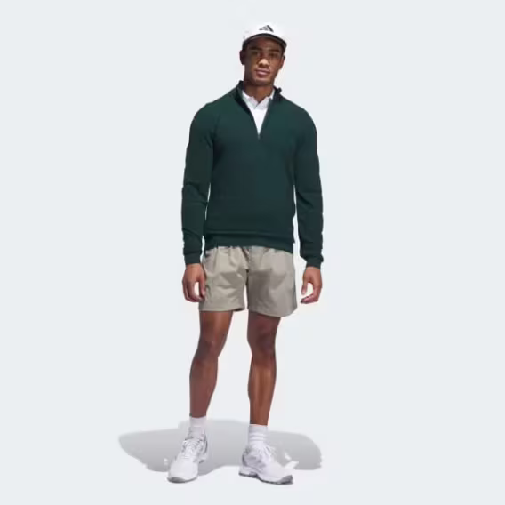 Adidas Erkek Ultimate365 Tour Wind Örgü Çeyrek Fermuarlı Kazak