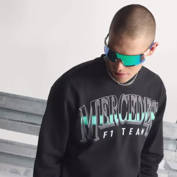 Adidas Erkek Mercedes  AMG Petronas Formula One Team Las Vegas Sweatshirt