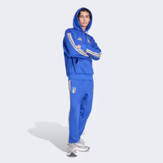 Adidas Erkek İtalya DNA Fleece Kapüşonlu Sweatshirt 