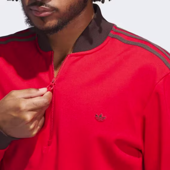 Adidas Originals Erkek 3 Şeritli 1/4 Fermuarlı Sweatshirt