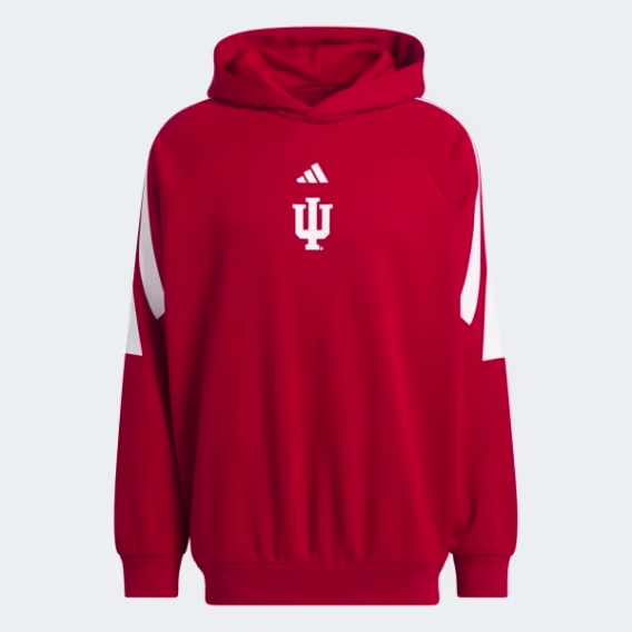 Adidas Unisex Indiana Hoosiers Chapter Basketbol Kapüşonlu Sweatshirt