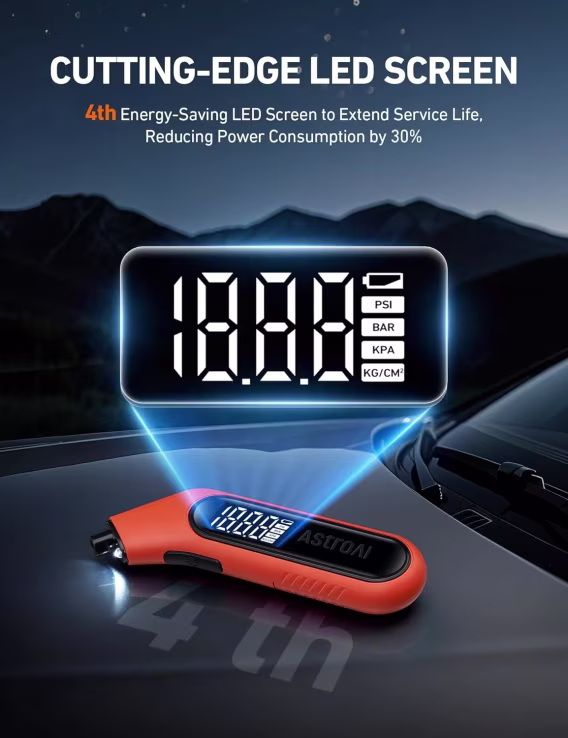 AstroAI 300PSI Dijital Lastik Basıncı Göstergesi