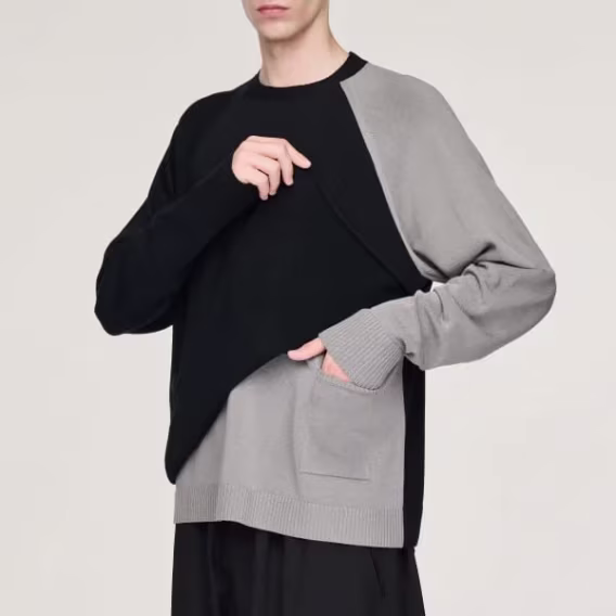 Adidas Unisex Y3 Logo Knit Crew Kazak