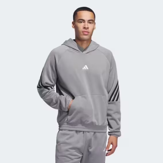 Adidas Erkek Basketball Crazy Warm Fleece Kapüşonlu Sweatshirt 
