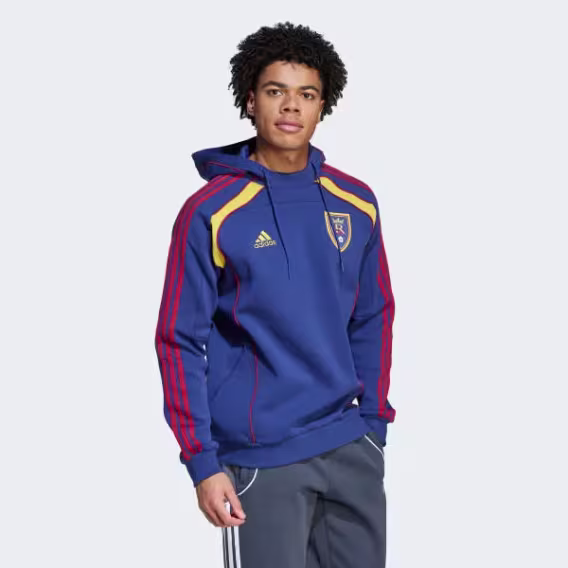 Adidas Erkek Real Salt Lake UBP Travel Kapüşonlu Sweatshirt 