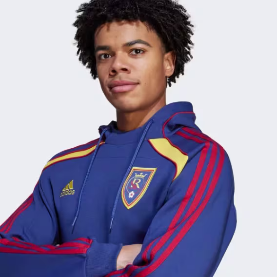 Adidas Erkek Real Salt Lake UBP Travel Kapüşonlu Sweatshirt 