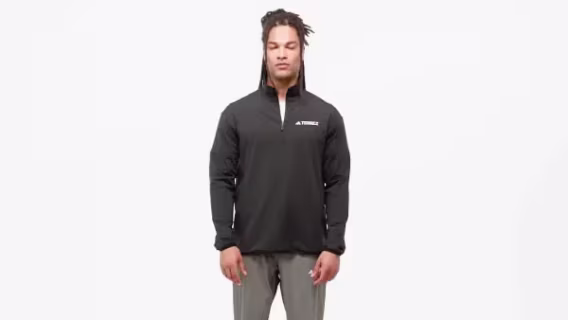 Adidas Erkek Terrex Multi CLIMAWARM Yarım Fermuarlı Tech Fleece Ceket 
