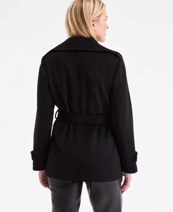 Michael Kors Kadın Çift Sıralı Kemerli Sarma Kaban