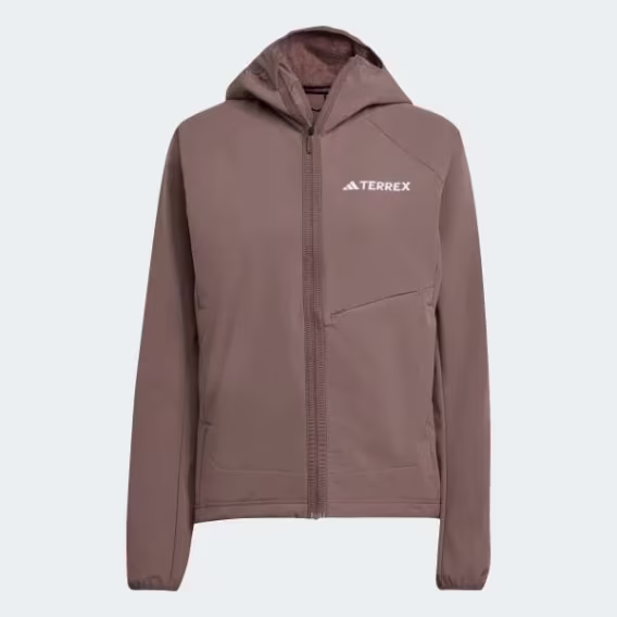 Adidas Kadın Terrex Xperior Softshell Fleece Kapüşonlu Ceket
