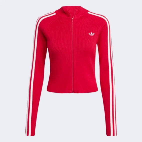 Adidas Kadın Adicolor 3Stripes Slim Knit Eşofman Üstü 