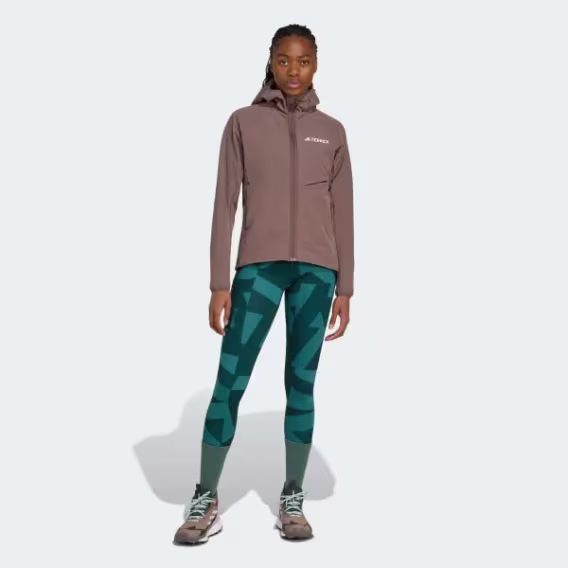 Adidas Kadın Terrex Xperior Softshell Fleece Kapüşonlu Ceket