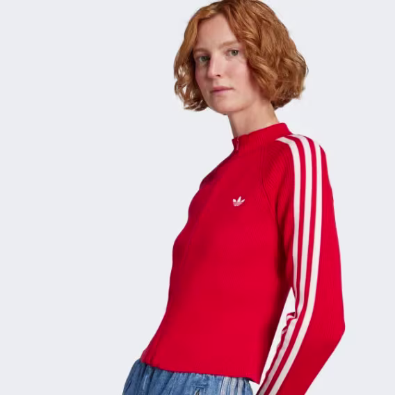 Adidas Kadın Adicolor 3Stripes Slim Knit Eşofman Üstü 