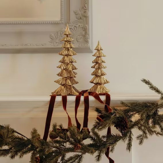 DN DECONATION Altın Noel Ağacı Figürleri Gold