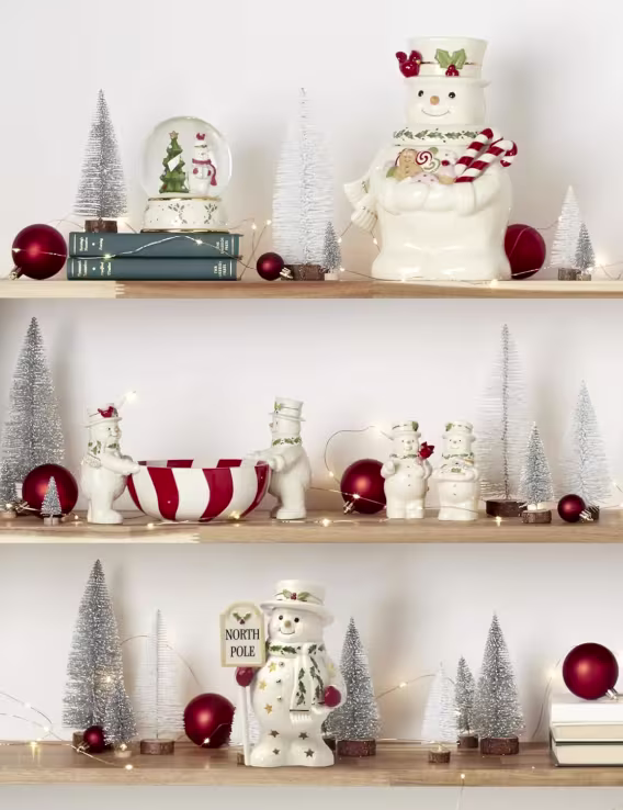 Lenox Mutlu Holly Günleri Kuzey Kutbu Kardan Adam Işıklı Figürü