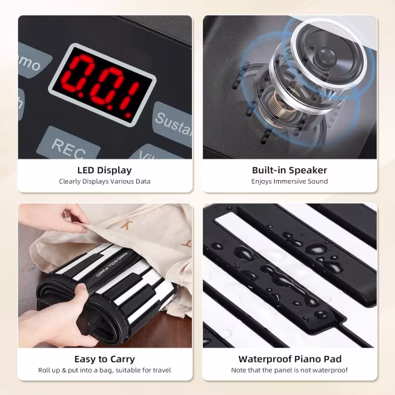 POGOLAB 49 Tuşlu Taşınabilir Dijital Elektrikli Piyano