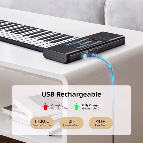 POGOLAB 49 Tuşlu Taşınabilir Dijital Elektrikli Piyano