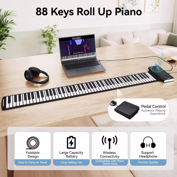 POGOLAB 49 Tuşlu Taşınabilir Dijital Elektrikli Piyano