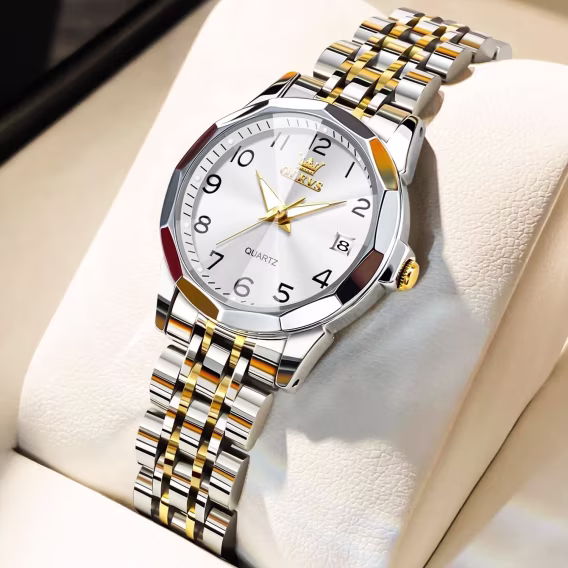 OLEVS Analog Quartz İki Tonlu Kadın Kol Saati