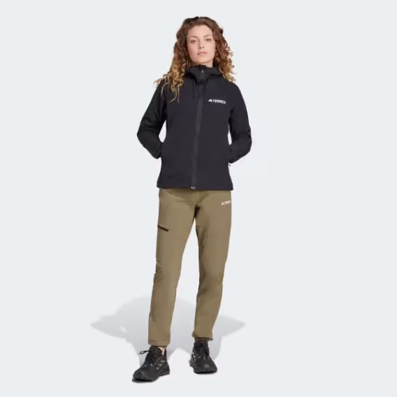 Adidas Kadın Terrex Xperior Softshell Fleece Kapüşonlu Ceket