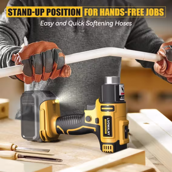 LIVOWALNY 350W Hızlı Isıtma/Lehimleme Sıcak Hava Tabancası (Pilsiz)