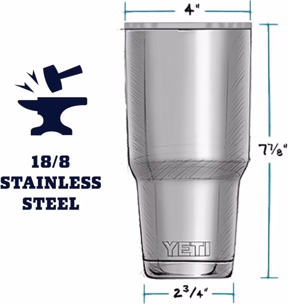YETI Rambler Yalıtımlı Bardak  0.88 L