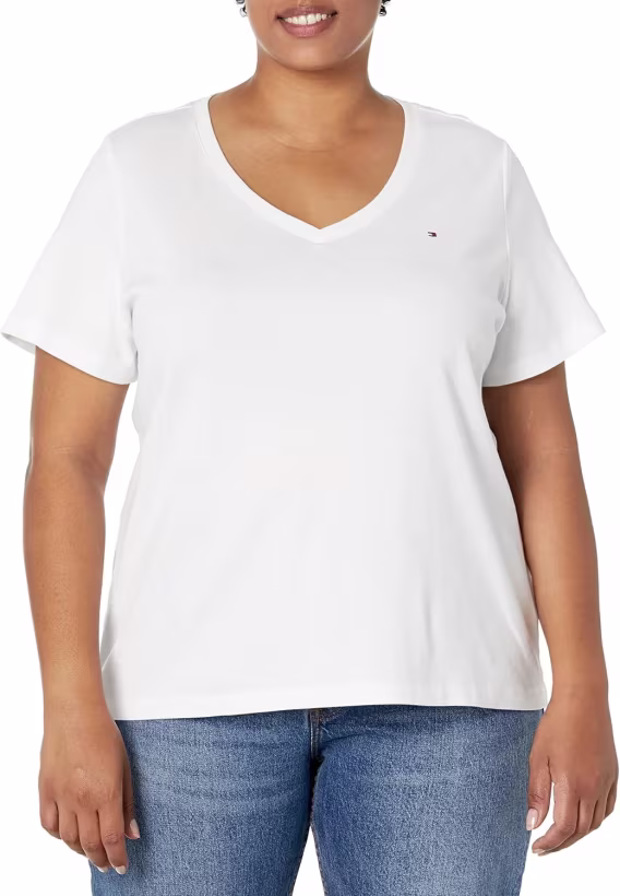 tommy-hilfiger-v-yaka-tisort-standart-ve-buyuk-beden-bayan-v-1047484